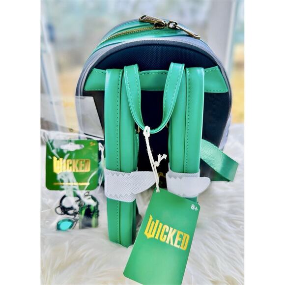 *NEW 2 PACK* Loungefly Wicked Elphaba MiniBackpack & Elphaba Portrait Keychain - Picture 5 of 12